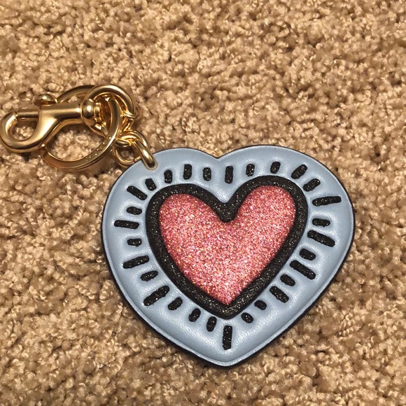 Coach Handbags - NWT Coach Heart bag charm/keychain